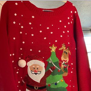 Red Christmas Sweater, Karen Scott
